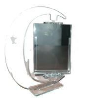 DIY Rotating Photo Frame for 3-inch Cards - Transparent Acrylic Display Stand