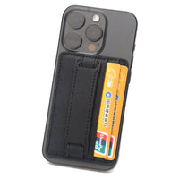 RFID Blocking Leather Phone Card Holder with Kickstand - 2 Card Slots