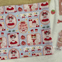 Pure Cotton 40s Poplin Digital Print Fabric for Lolita Dresses & Kids' Clothing