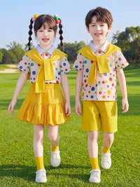 Kids' Academy Style Sports Uniform Set for School Events and Performances
