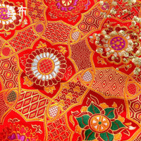 Japanese Style Tortoise Shell Brocade Fabric for DIY Crafts and Apparel