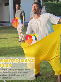 Granny Pants Outdoor Yard Game Set with Ball Launcher