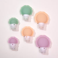 Silicone Travel Bottles for Shampoo, Lotion, and Toiletries - Portable Refillable Containers