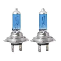 H7 Super White Halogen Headlight Bulb for Cars, High Brightness Quartz Glass