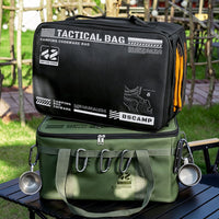 Outdoor Camping Storage Bag Large Capacity Wear-Resistant Foldable Multi-functional Gear Organizer with Water-Resistant Bottom
