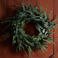 Large Artificial Eucalyptus Willow Wreath for Front Door Wall Window Decor