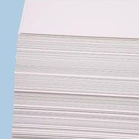 Blank Cardstock Paper for DIY Handwriting, Drawing, and English Word Cards - Thick White Cardboard