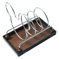 Cartoon Creative Stainless Steel Pot Lid Holder and Cutting Board Rack for Kitchen Countertop Storage