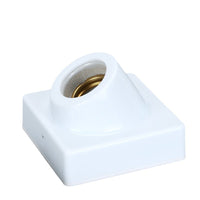 E27 Ceramic Slanted Wall Lamp Holder with Copper Ring