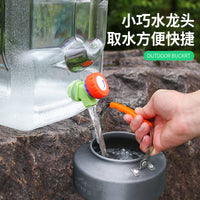 Outdoor Portable Water Container with Faucet for Camping and Home Use