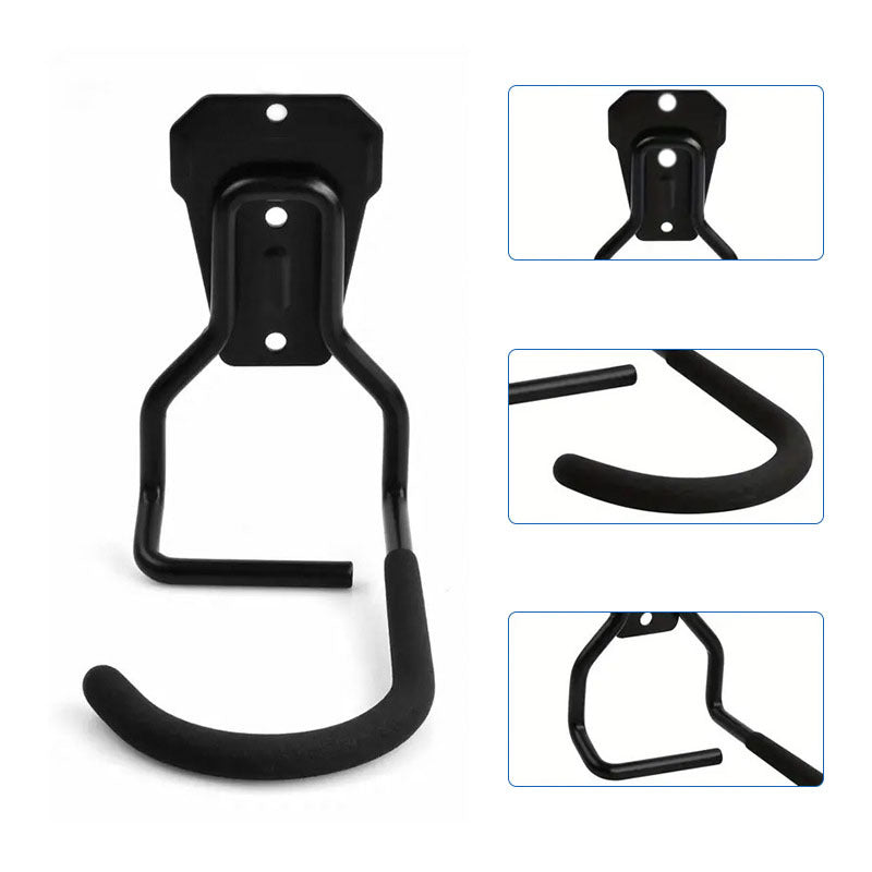 Heavy Duty Metal Wall Mount Bicycle Storage Hook Hanger for Garage Shed Organization
