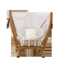 Indoor Outdoor Hanging Basket Chair with Cushion