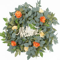 Artificial Eucalyptus Wreath for Door & Wall Decor, Ins-style Greenery Garland for Weddings & Home
