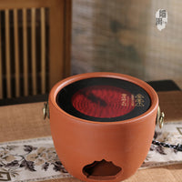 Chaozhou Kung Fu Tea Red Clay Charcoal Stove for Boiling Water Outdoor Use