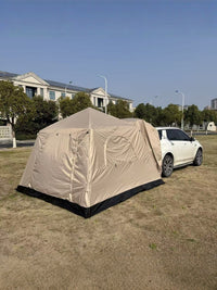 Inflatable SUV Car Tail Tent for Camping and Overnight Stays, Waterproof Extended Shelter