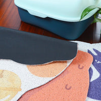 PVC Cat Ear Loop Mat Washable Litter Trapping Pad for Pets