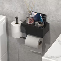 Wall-Mounted Wet Wipe Dispenser and Toilet Paper Holder for Bathroom