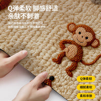 Thickened Absorbent Non-Slip Bathroom Mat for Toilet and Shower Room Entrance