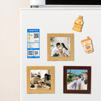 Magnetic Pegboard Photo Frame for Refrigerator - DIY House-Shaped Puzzle Picture Frame