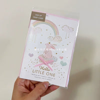 Japanese Baby Bear & Rabbit Greeting Cards for Newborns & Baby Showers