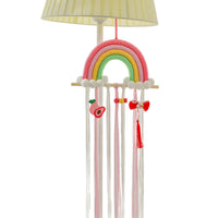 Rainbow Hair Clip Storage Belt Wall Hanging Tassel Hairpin Organizer for Girls Room Decor Nordic Style Ornament
