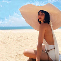 Women's Foldable Wide Brim Sun Hat for Beach and Travel