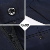 Men's Wrinkle-Free Business Casual Straight Leg Trousers