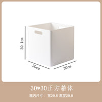 Square Plastic Storage Box with Lid and Wheels, Thickened Large Capacity Organizer for Books