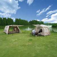 Automatic Inflatable Camping Tent with Sunshade Awning for Outdoor Travel and Beach