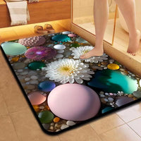 Diatomaceous Earth 5D Absorbent Non-Slip Bath Mat for Bathroom and Entryway