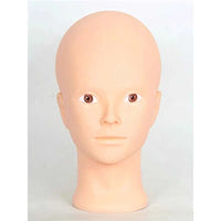 Mannequin Head for Eyelash Extension and Makeup Practice, Silicone Training Head