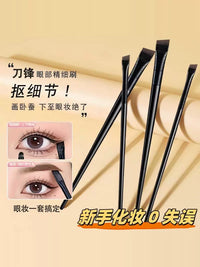 Precision Eyeliner and Eyebrow Brush Set for Detailed Eye Makeup