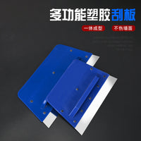 Stainless Steel Putty Knife with Plastic Handle for Wall Plastering and Scraping