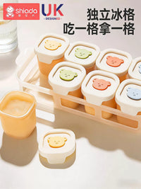 Baby Food Freezer Tray Silicone Mold for Purees and Ice Pops, Individual Compartments for Freshness and Storage