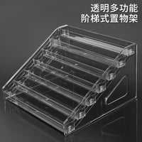 Clear Acrylic Tiered Display Stand for Collectibles, Figurines, and Small Items