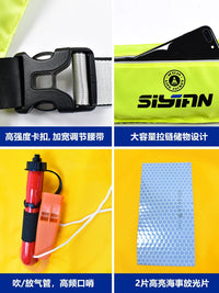 Automatic Inflatable Life Vest Belt for Fishing and Water Sports