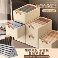 Foldable Fabric Storage Bins for Wardrobe and Clothes Organization