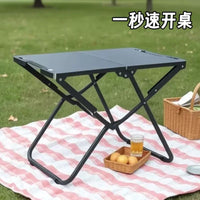 Portable Outdoor Folding Camping Table with Storage Bag and Lamp Holder Option