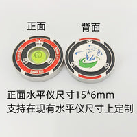 Golf Green Reading Level with Double-Sided Chip Marker for Slope Putting Aid
