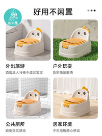 Toddler Potty Training Toilet Seat with Soft Cushion or Hard Pad, Portable Urinal for Boys and Girls