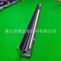 Aluminum Alloy Billiard Cue Case, Single Snooker Cue Stick Holder with Chalk Compartment, Double Groove Cue Box