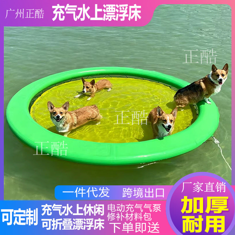 Inflatable Floating Platform for Outdoor Swimming and Relaxation