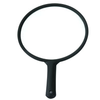 Large Round Handheld Salon Mirror with Handle for Hairdressing and Makeup