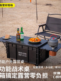 Outdoor Folding Storage Box for Camping, Car Trunk, Picnic, and IGT Table Use