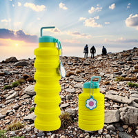 Collapsible Silicone Water Bottle for Sports & Outdoors, 700ml Portable Hydration
