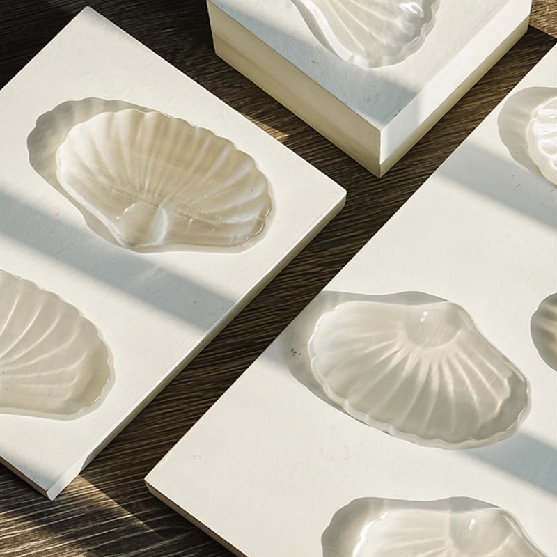 Natural Moroccan Selenite Shell Bowl for Home Decor, Jewelry Cleansing, and Landscape Ornaments