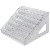 Clear Acrylic Tiered Display Stand for Collectibles, Figurines, and Small Items