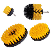 4-Piece Power Drill Brush Set for Cleaning, Polishing, and Rust Removal