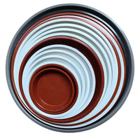 Thickened Round Plant Pot Saucer with Flat Rim for Indoor/Outdoor Use