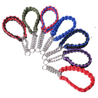 Hand-Woven Multi-Color Rope Pet Dog Collar Adjustable Neck Chain